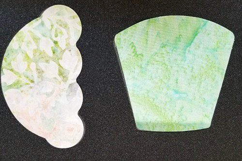 green cupcake cut on the die