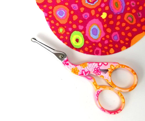 pink crane with fabric pink crane with fabric